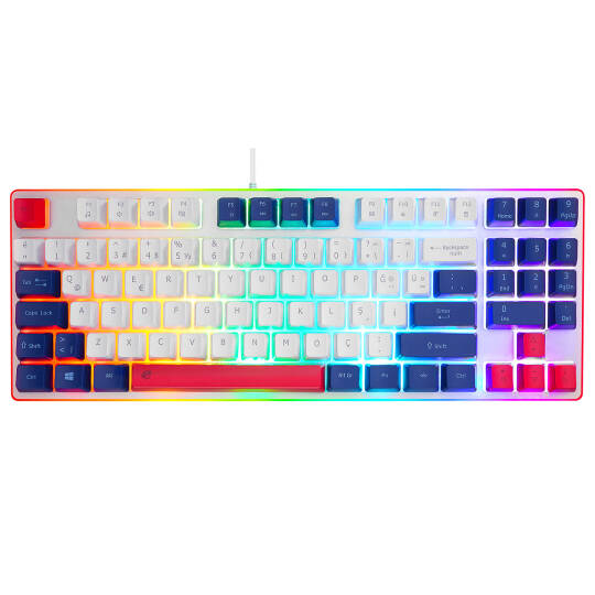 Acer eMachines EAK216 BeyazMaviKırmızı USB Rainbow Aydınlatmalı Q Standart TKL Klavye - 2