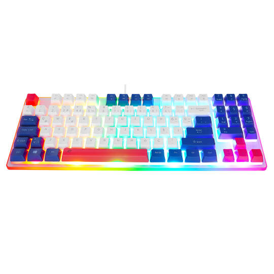 Acer eMachines EAK216 BeyazMaviKırmızı USB Rainbow Aydınlatmalı Q Standart TKL Klavye - 3