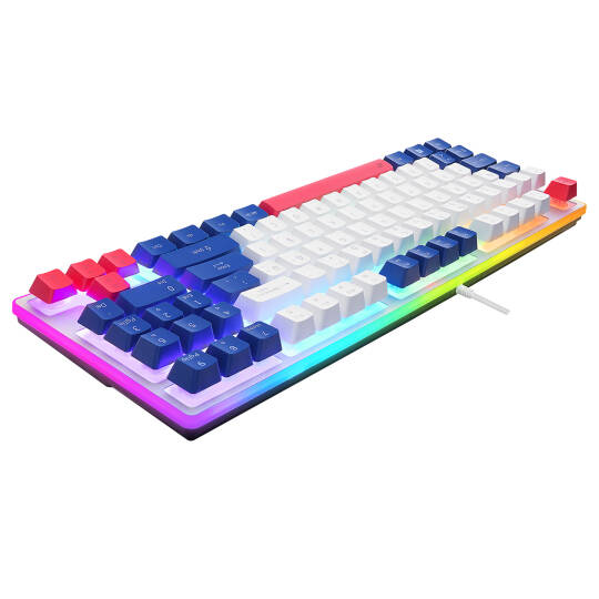 Acer eMachines EAK216 BeyazMaviKırmızı USB Rainbow Aydınlatmalı Q Standart TKL Klavye - 5