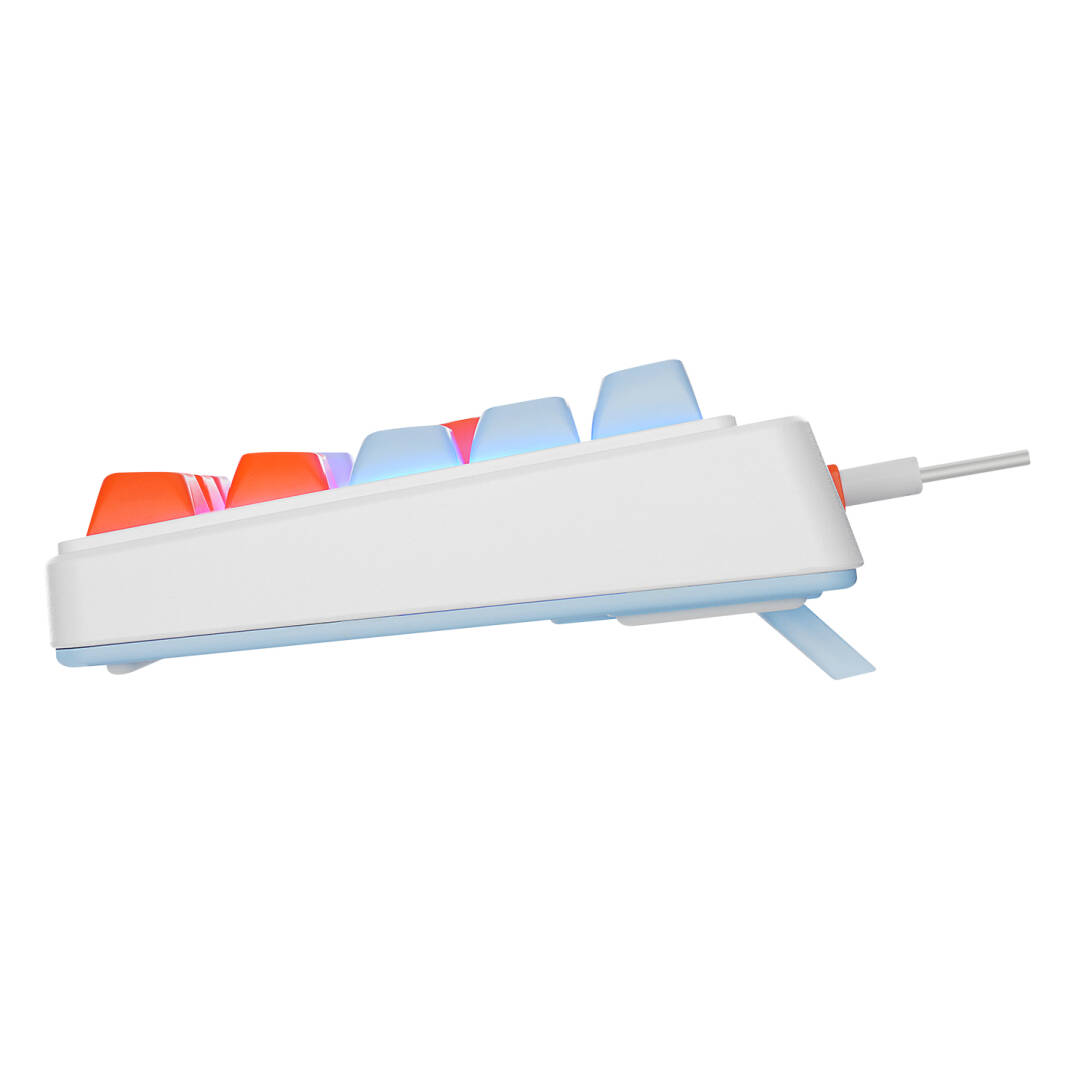 Acer eMachines EAK810 BejMaviTuruncu USB Rainbow Aydınlatmalı Mini Q Standart Klavye - 6