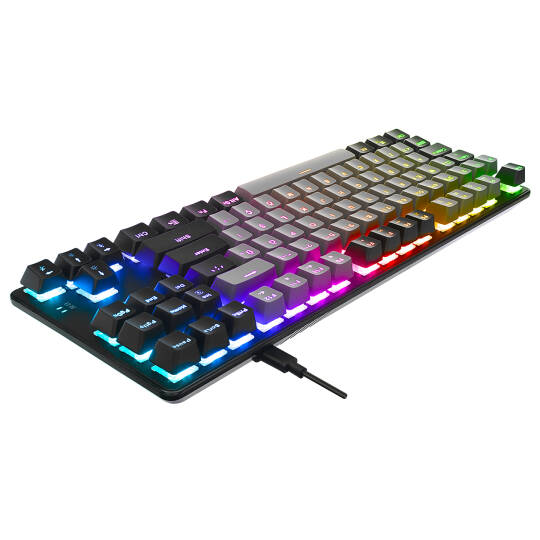 Acer eMachines EAK87 GriSiyah USB RGB Backlight RED SWITCH Mekanik Q 87 Tuşlu TKL Gaming Klavye - 4