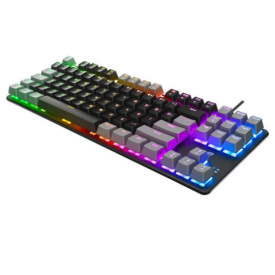 Acer eMachines EAK87 SiyahGri USB RGB Backlight RED SWITCH Mekanik Q 87 Tuşlu TKL Gaming Klavye - 4