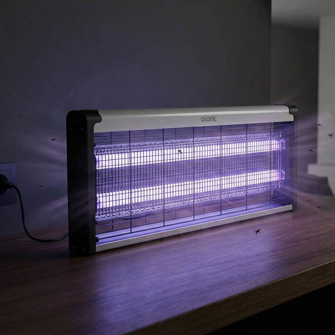 Asonic S28 Çift Cam LED Zincir Askısılı Sanayı Tipi Sinek Öldürücü XXXL Boy 40W+ 2000V Asonic - 5