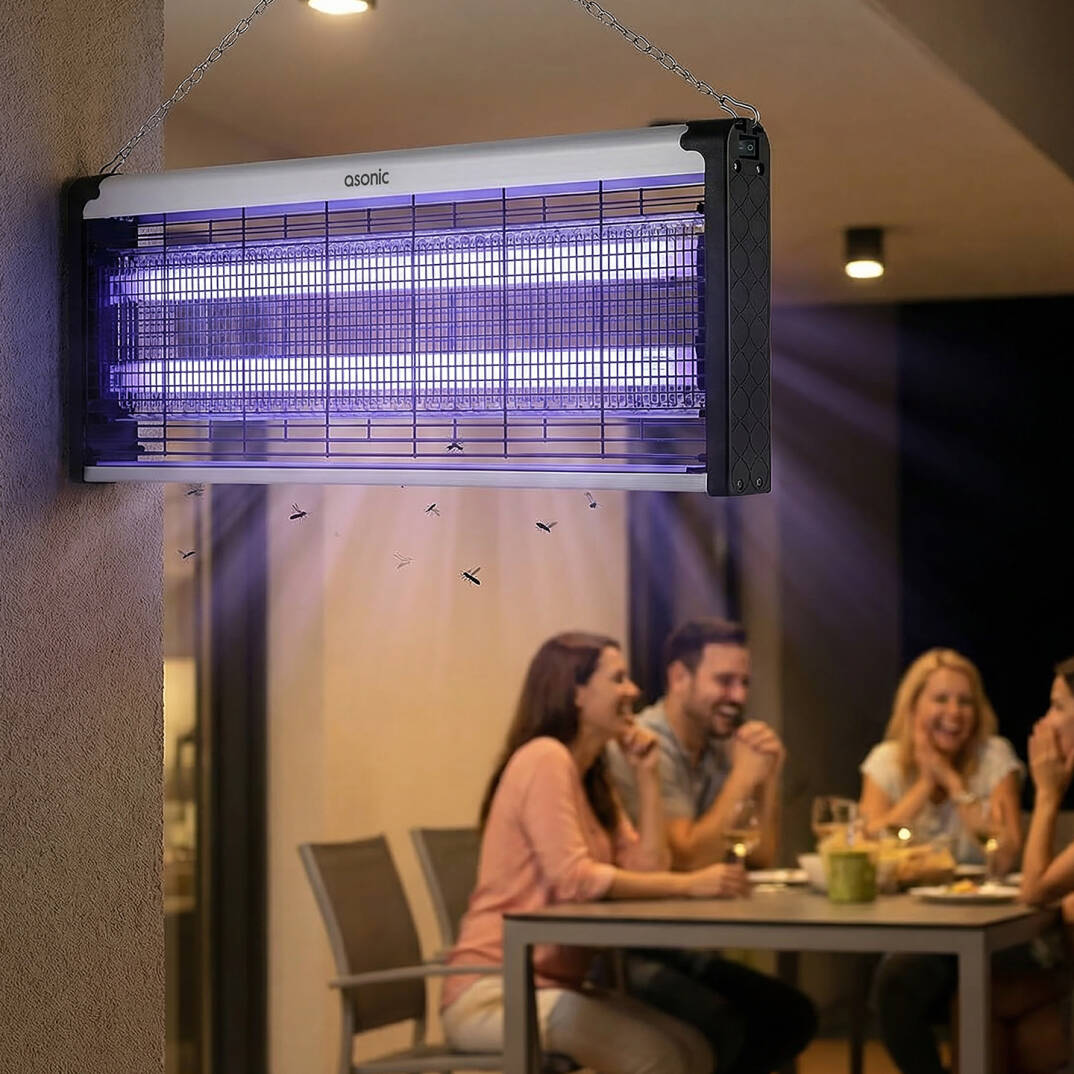 Asonic S28 Çift Cam LED Zincir Askısılı Sanayı Tipi Sinek Öldürücü XXXL Boy 40W+ 2000V Asonic - 7