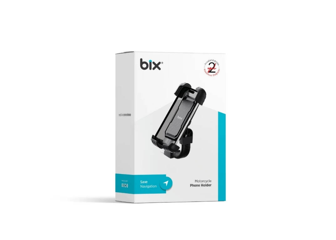 Bix BPH02 360° Derece Ayarlanabilen Gidon Bağlantılı Bisiklet Motosiklet için ABS 4-7.8¨ inç Telefon Tutucu - 11
