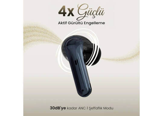 Bix TWX Soundcraft ANC ENC Bluetooth 5.4 TWS Kablosuz Kulaklık Siyah - 5