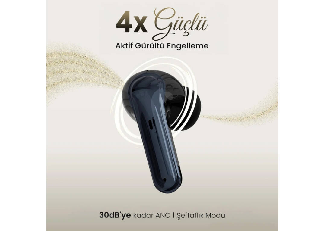 Bix TWX Soundcraft ANC ENC Bluetooth 5.4 TWS Kablosuz Kulaklık Siyah - 5