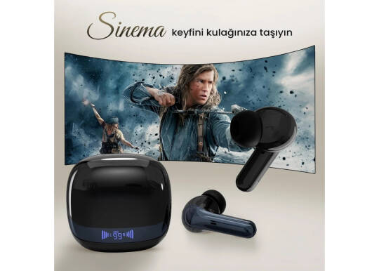 Bix TWX Soundcraft ANC ENC Bluetooth 5.4 TWS Kablosuz Kulaklık Siyah - 7