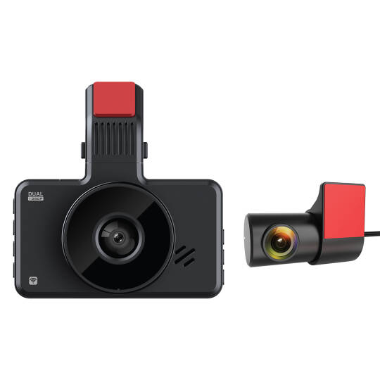 Everest CAR15 3.0 IPS Ekran 1080P+720P 120°Geniş Açı G-Sensor+ Wifi 64GB TF Kartılı Araç Ön Ve Arka Kamerası Everest - 2
