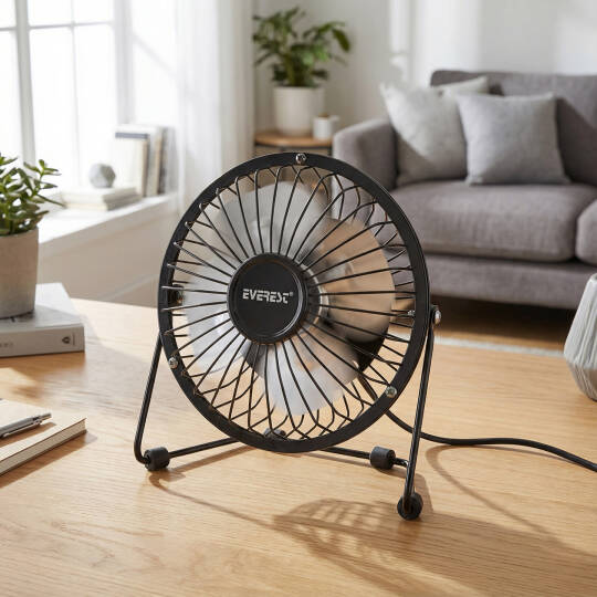 Everest EFN-482 Masaüstü Metal Siyah Usb Fan - 6