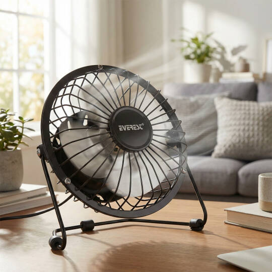 Everest EFN-482 Masaüstü Metal Siyah Usb Fan - 7