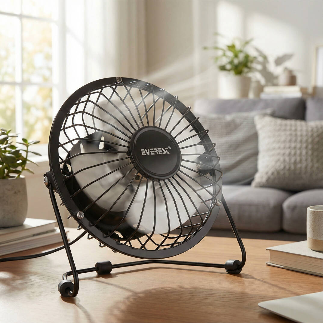 Everest EFN-482 Masaüstü Metal Siyah Usb Fan - 7
