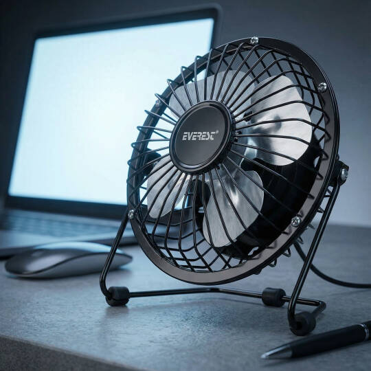 Everest EFN-482 Masaüstü Metal Siyah Usb Fan - 8
