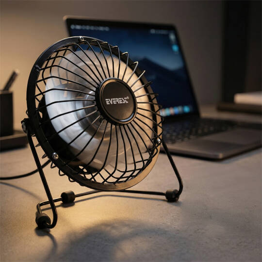 Everest EFN-482 Masaüstü Metal Siyah Usb Fan - 9