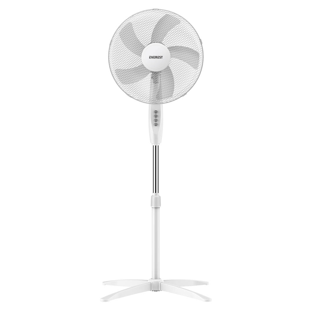 Everest FAN10 Valora Air BeyazGri 16 Maks 45W 3 Kademe 1200RPM Yıldız Ayak 5 Bıçaklı Vantilatör Pervanesi Everest - 1