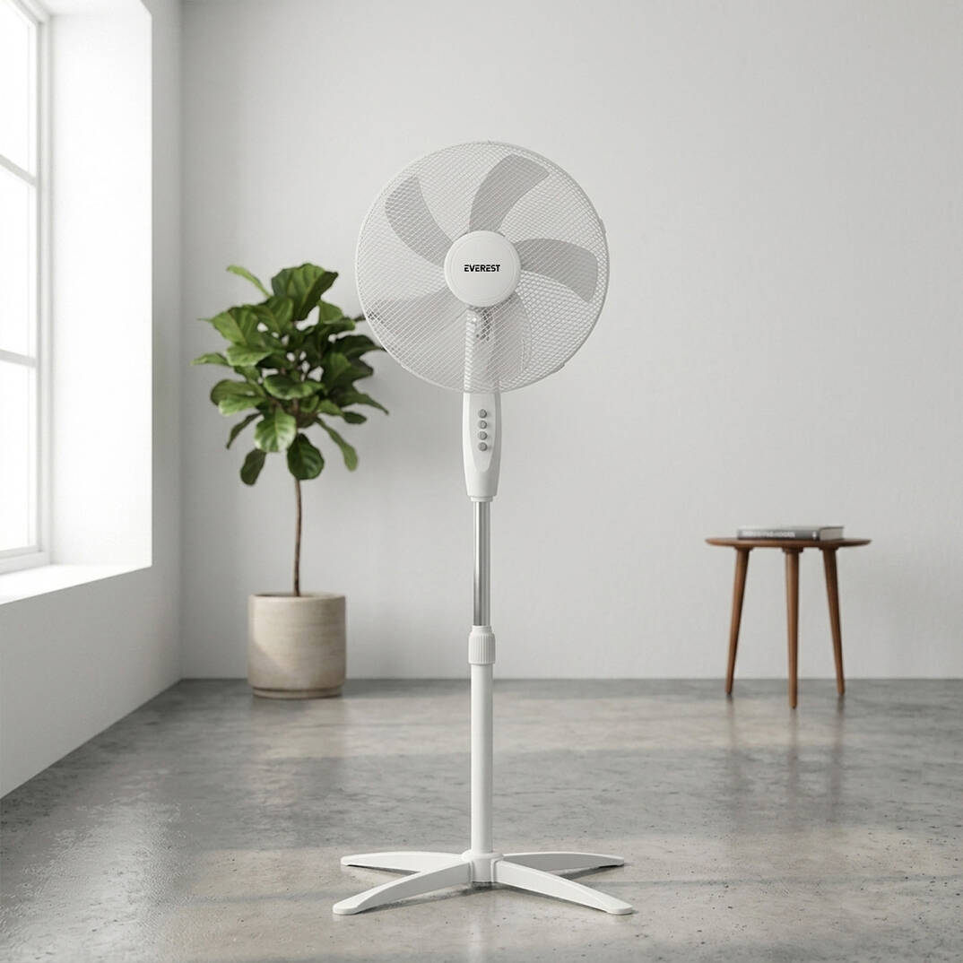 Everest FAN10 Valora Air BeyazGri 16 Maks 45W 3 Kademe 1200RPM Yıldız Ayak 5 Bıçaklı Vantilatör Pervanesi Everest - 10