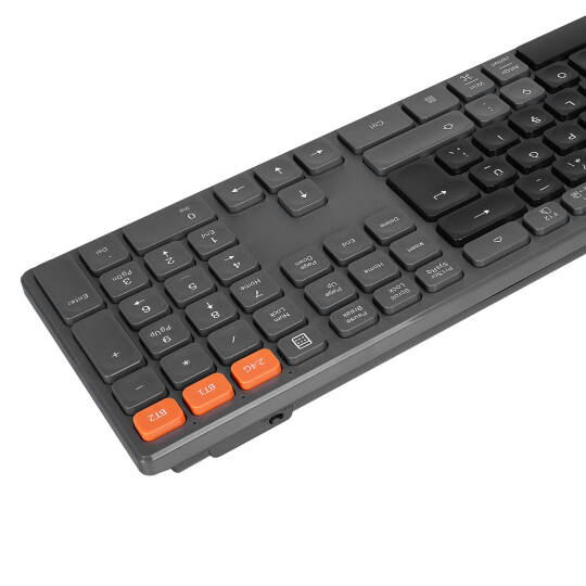 Everest KB-2610 SiyahGri 2.4G+BT1+BT2 üçü bir arada 3 in 1 Q Kablosuz klavye - 6