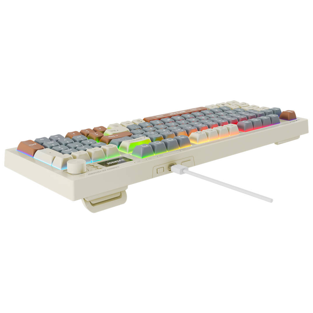 Everest KB-79 SILENT PRO Gri MaviGriKahve SESSİZ RGB Q Membrane Oyuncu Klavyesi - 5