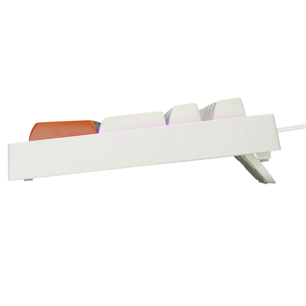 Everest KM-77 Runa GriKremKahve Usb Rainbow Aydınlatmalı Sessiz Q Klavye + Mouse Set - 6