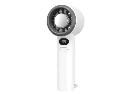Feny FN-F40 Beyaz Minifan Ultra Sessiz LED Göstergeli Şarjlı Turbo Mini El Fanı