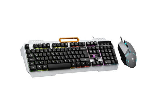 Lecoo CM107 USB Kablolu Rainbow Aydınlatmalı Türkçe Q Oyuncu Klavye   Mouse Seti Siyah - 2