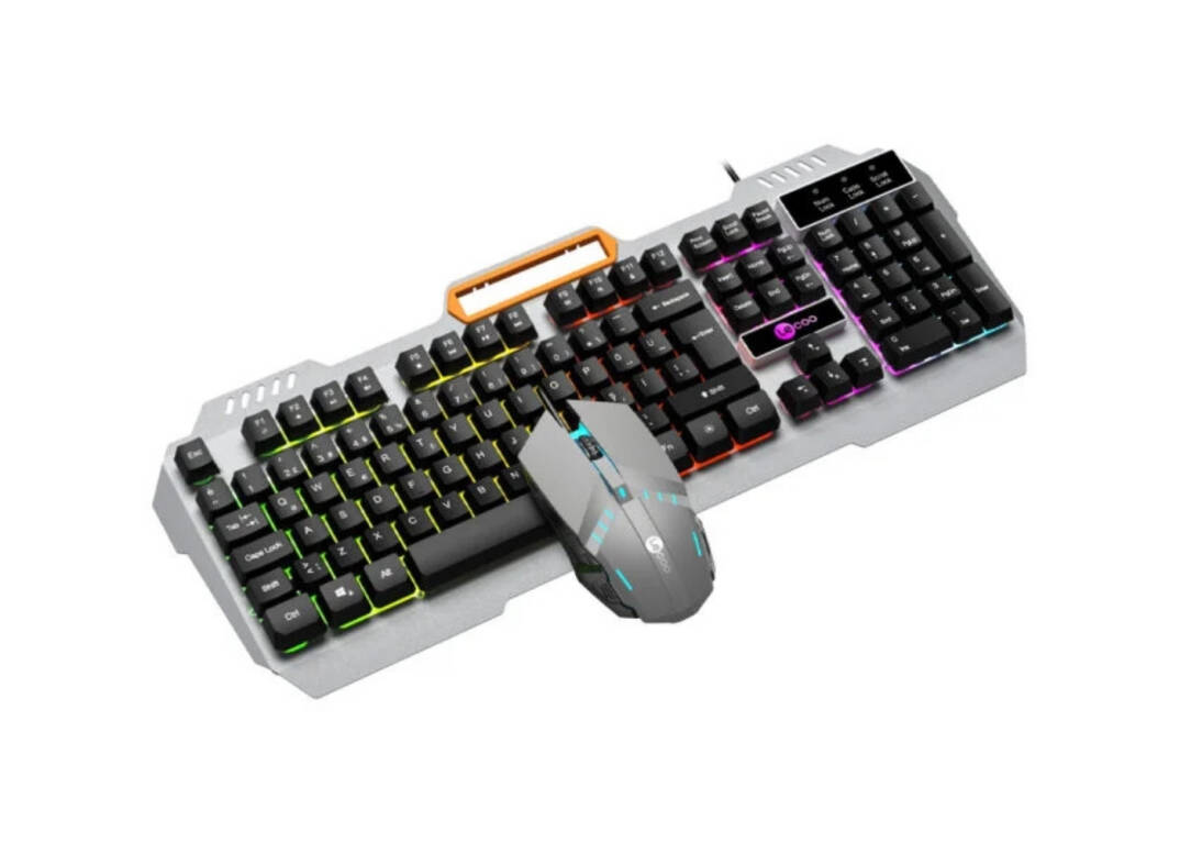 Lecoo CM107 USB Kablolu Rainbow Aydınlatmalı Türkçe Q Oyuncu Klavye   Mouse Seti Siyah - 3