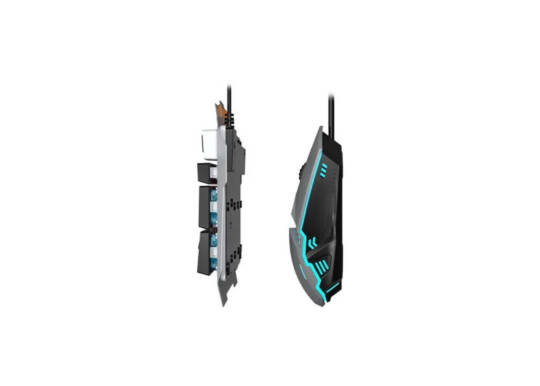 Lecoo CM107 USB Kablolu Rainbow Aydınlatmalı Türkçe Q Oyuncu Klavye   Mouse Seti Siyah - 4