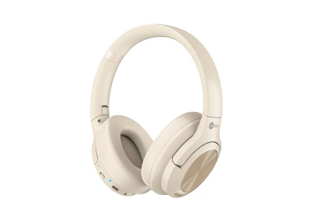 Lecoo ES208 Bluetooth 5.3 Kablosuz Mikrofonlu Kulak Üstü Kulaklık Krem - 1