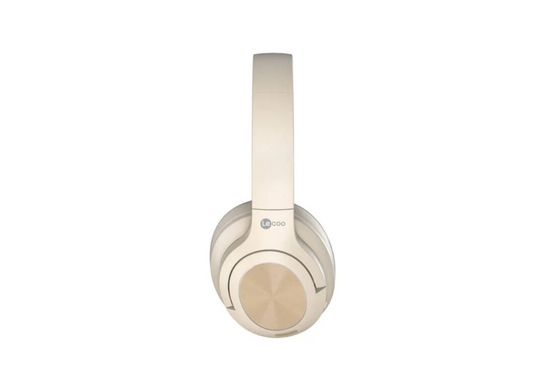 Lecoo ES208 Bluetooth 5.3 Kablosuz Mikrofonlu Kulak Üstü Kulaklık Krem - 3
