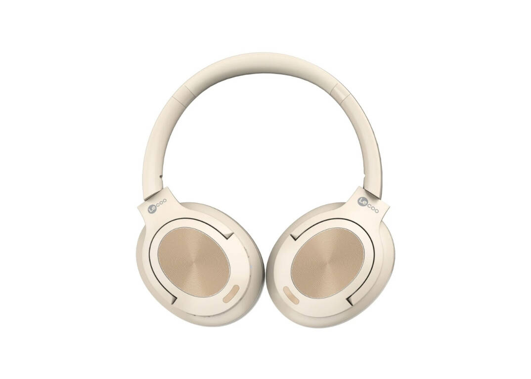 Lecoo ES208 Bluetooth 5.3 Kablosuz Mikrofonlu Kulak Üstü Kulaklık Krem - 5