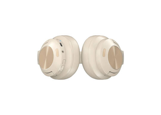 Lecoo ES208 Bluetooth 5.3 Kablosuz Mikrofonlu Kulak Üstü Kulaklık Krem - 6