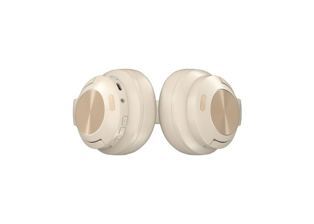 Lecoo ES208 Bluetooth 5.3 Kablosuz Mikrofonlu Kulak Üstü Kulaklık Krem - 6