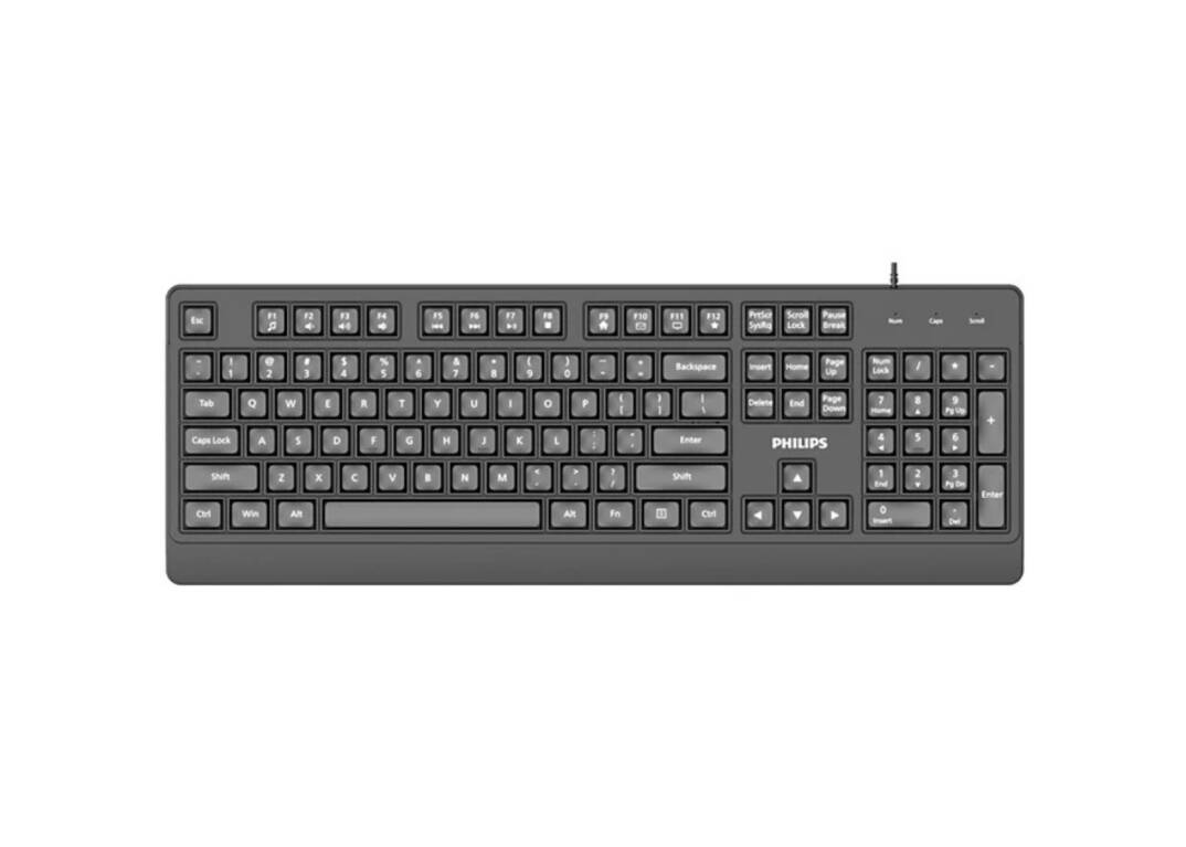Philips SPK6247B USB Kablolu Türkçe Q Klavye Siyah - 1