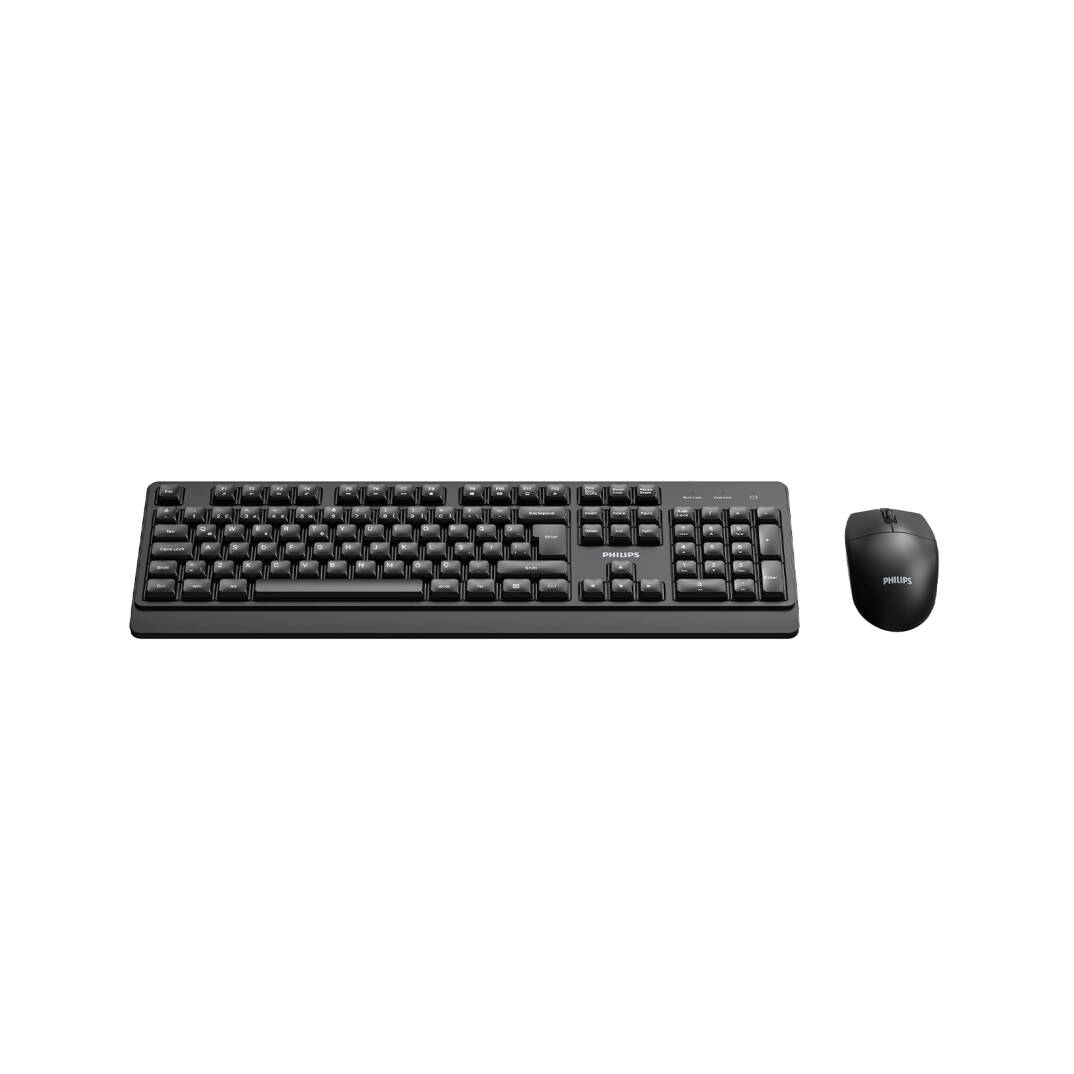 Philips SPT6347 Kablosuz Türkçe Q Klavye ve Mouse Seti Siyah - 2