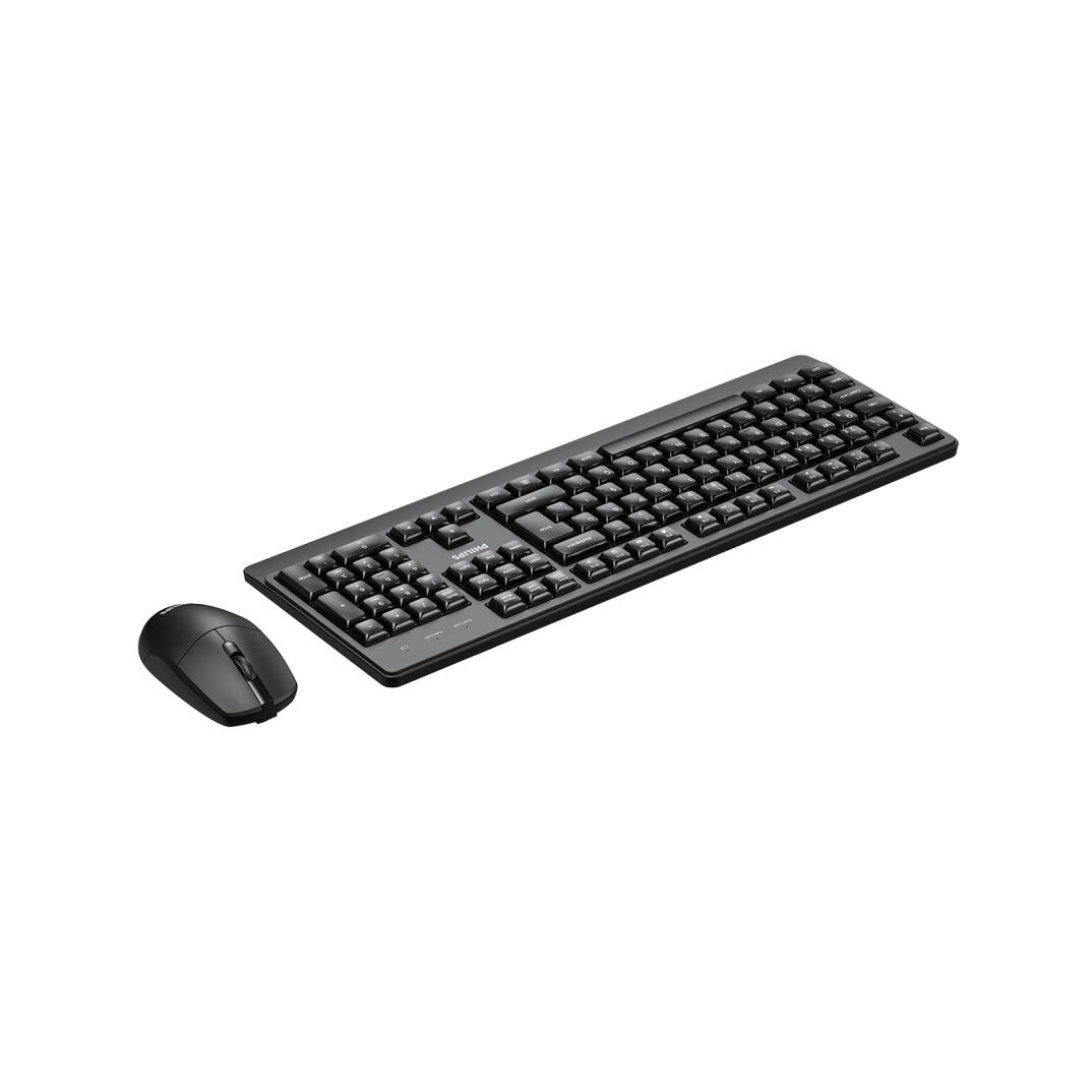 Philips SPT6347 Kablosuz Türkçe Q Klavye ve Mouse Seti Siyah - 5