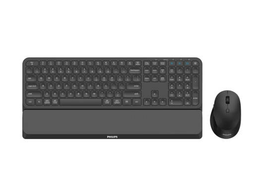 Philips SPT6607B Dual Mod 2.4GHz + 2 Kanallı Bluetooth Türkçe Q Klavye   Mouse Set Siyah