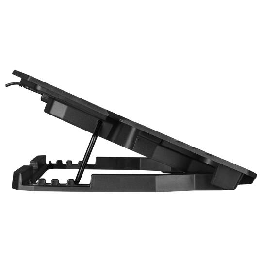 Rampage Mistral S45 Kırmızı Led lşıklı 5 Fanlı Yükseklik Ayarlı LCD Göstergeli Notebook Soğutucu - 4