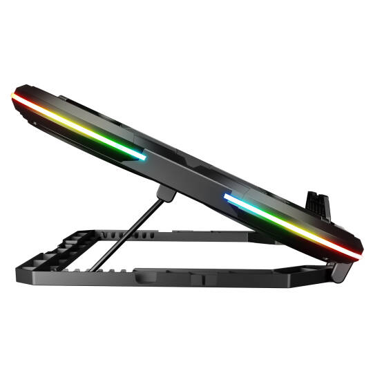Rampage PROTE R6 RGB Işıklı 6 Fanlı Telefon Tutuculu Notebook Soğutucu Stand - 4