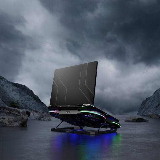 Rampage PROTE R6 RGB Işıklı 6 Fanlı Telefon Tutuculu Notebook Soğutucu Stand - 8