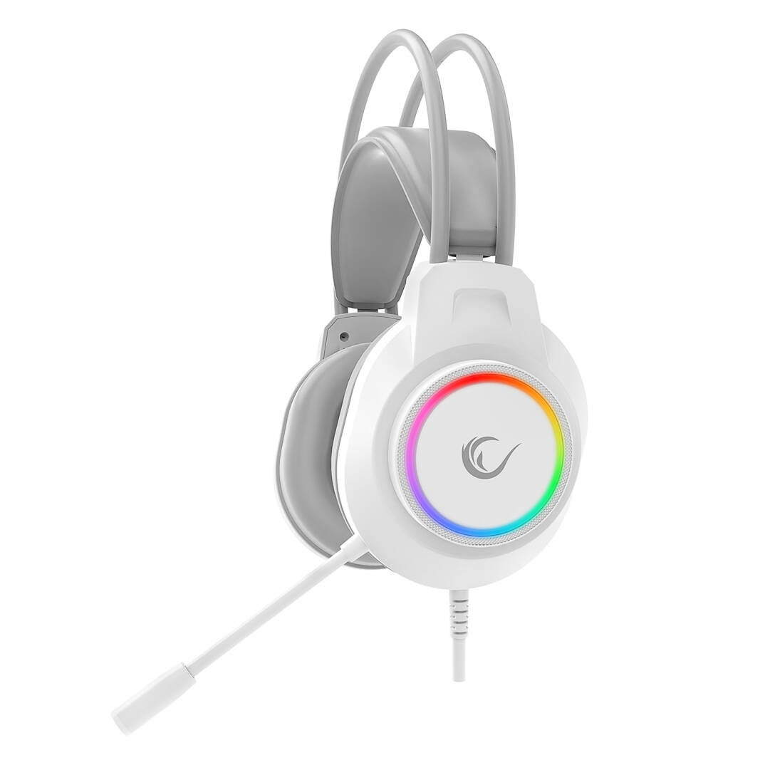 Rampage RM-K55 Kipchak Beyaz RGB Led 7.1 Gaming Mikrofonlu Oyuncu Kulaklığı Rampage - 2