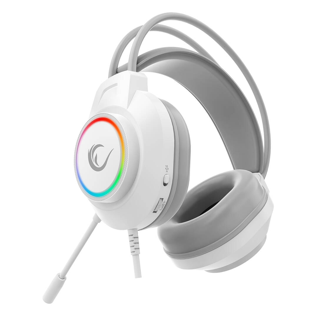 Rampage RM-K55 Kipchak Beyaz RGB Led 7.1 Gaming Mikrofonlu Oyuncu Kulaklığı Rampage - 3