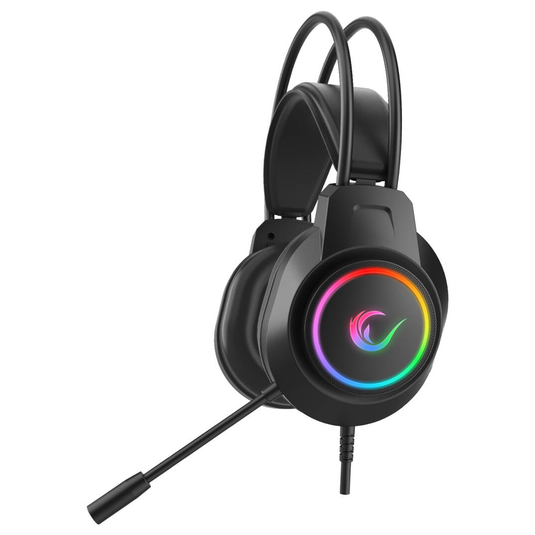 Rampage RM-K55 Kipchak Siyah RGB Led 7.1 Gaming Mikrofonlu Oyuncu Kulaklığı Rampage - 1