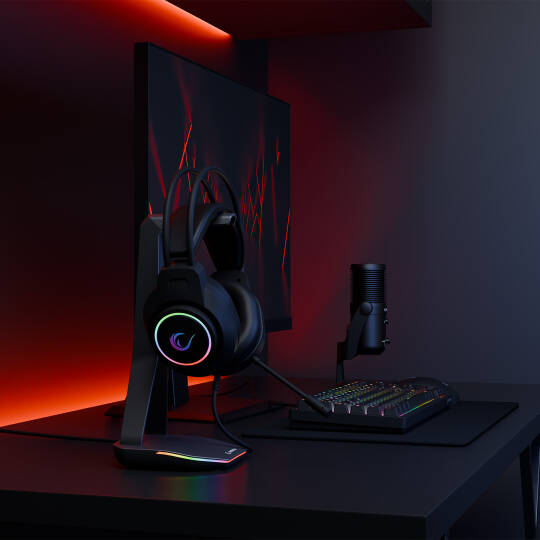 Rampage RM-K55 Kipchak Siyah RGB Led 7.1 Gaming Mikrofonlu Oyuncu Kulaklığı Rampage - 8