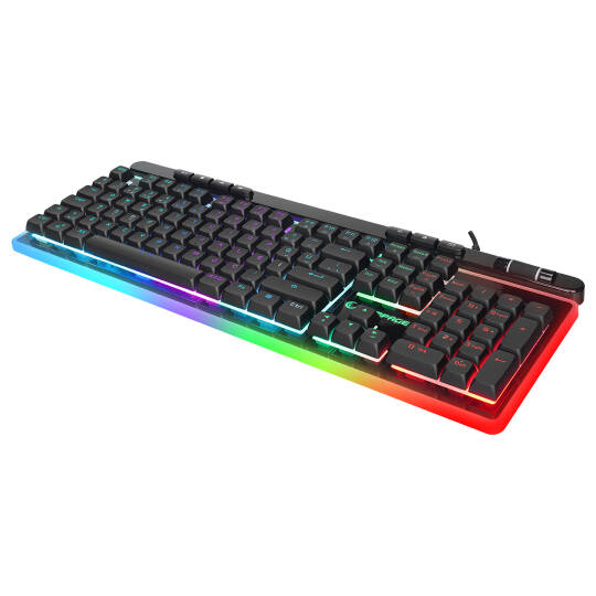 Rampage SHINE K14 Siyah USB RGB Backlight Membrane Gaming Oyuncu Klavye - 4