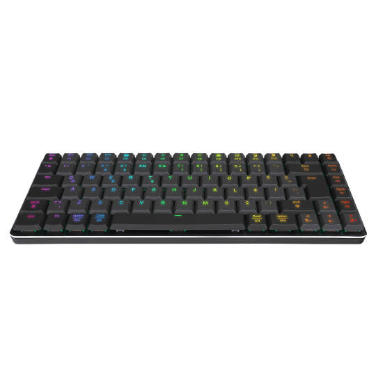 Rampage W-GRANITE SiyahGri Low Profile BLUE SWITCH Mekanik Gaming Oyuncu Klavye Q RGB 2,4 ghz+ BT - 3