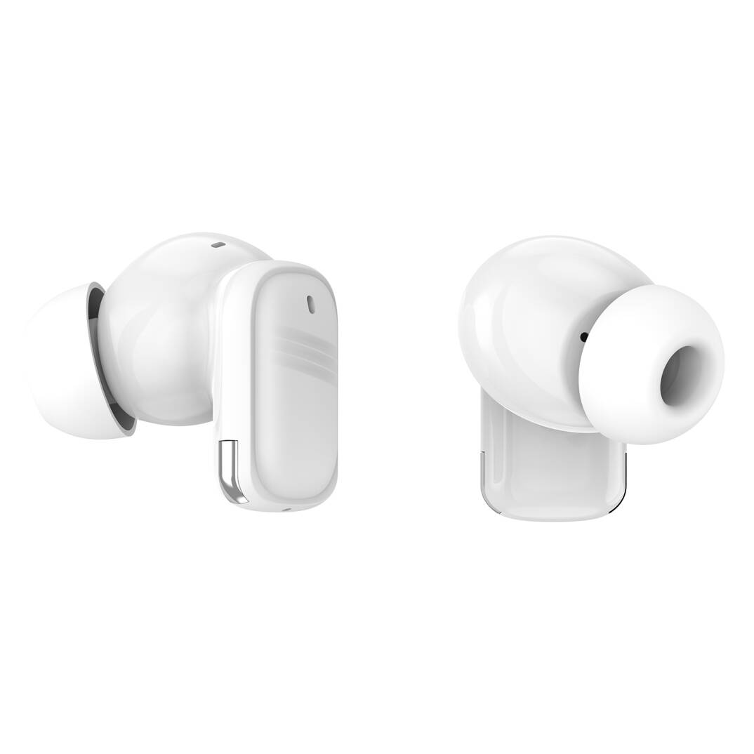 S-link Bemy Beyaz 4 Mikrofonlu ENC + ANC Bluetooth V5.3 TWS Gerçek Kablosuz Kulaklık - 1