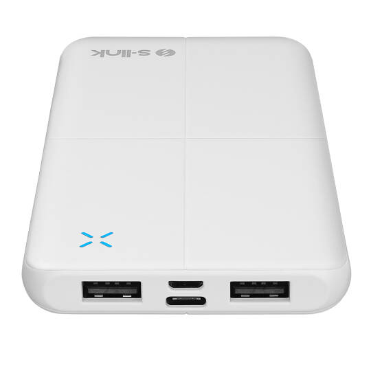 S-link IP-G12N 10000mAh Micro+Usb+ Type-C Giriş+Çıkış Beyaz. Taşınabilir Pil Şarj Cihazı Powerbank - 2
