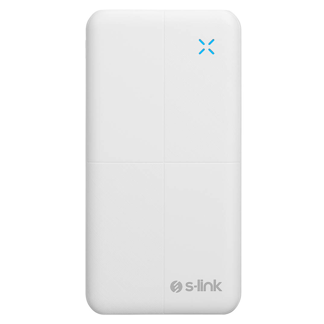 S-link IP-G12N 10000mAh Micro+Usb+ Type-C Giriş+Çıkış Beyaz. Taşınabilir Pil Şarj Cihazı Powerbank - 3