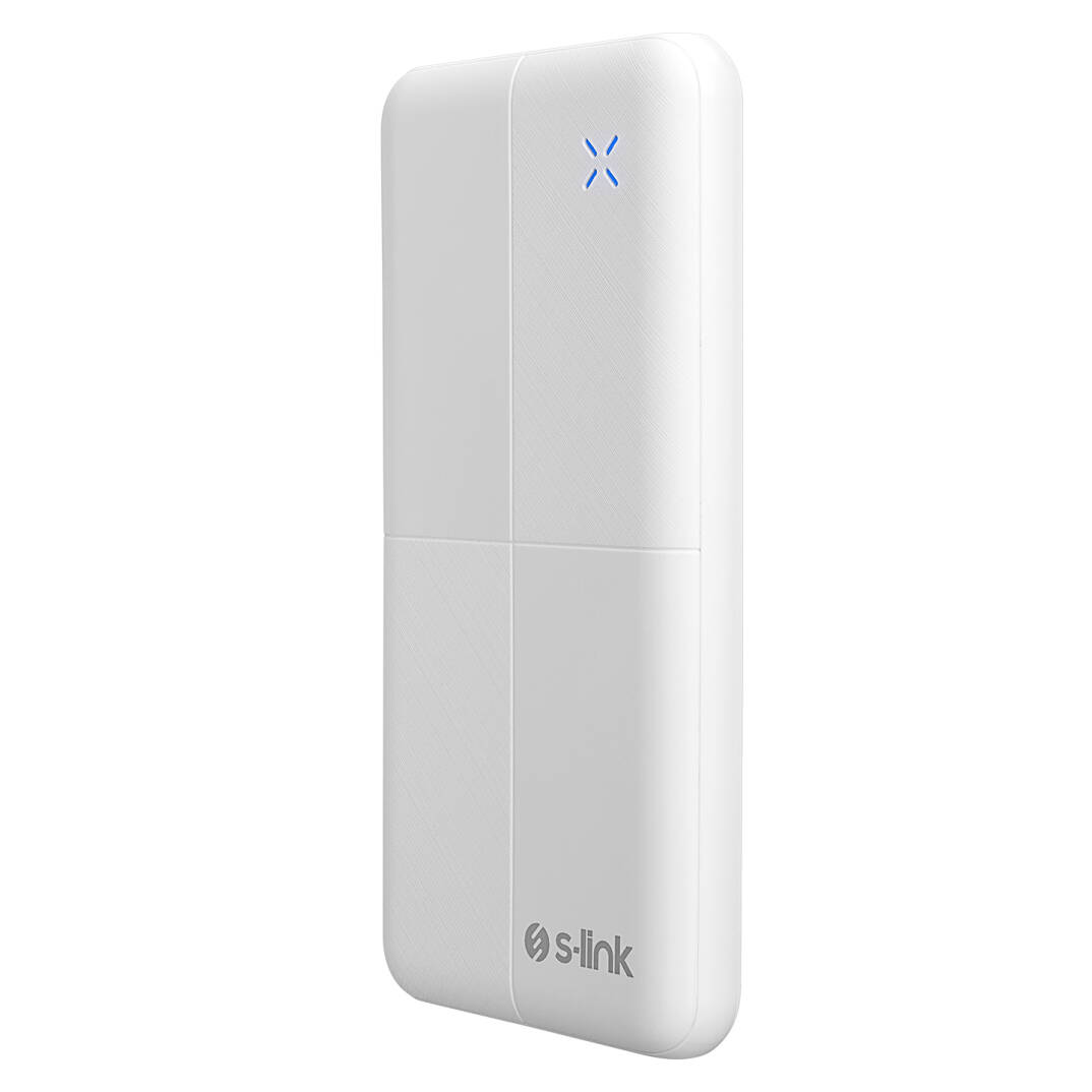 S-link IP-G12N 10000mAh Micro+Usb+ Type-C Giriş+Çıkış Beyaz. Taşınabilir Pil Şarj Cihazı Powerbank - 4