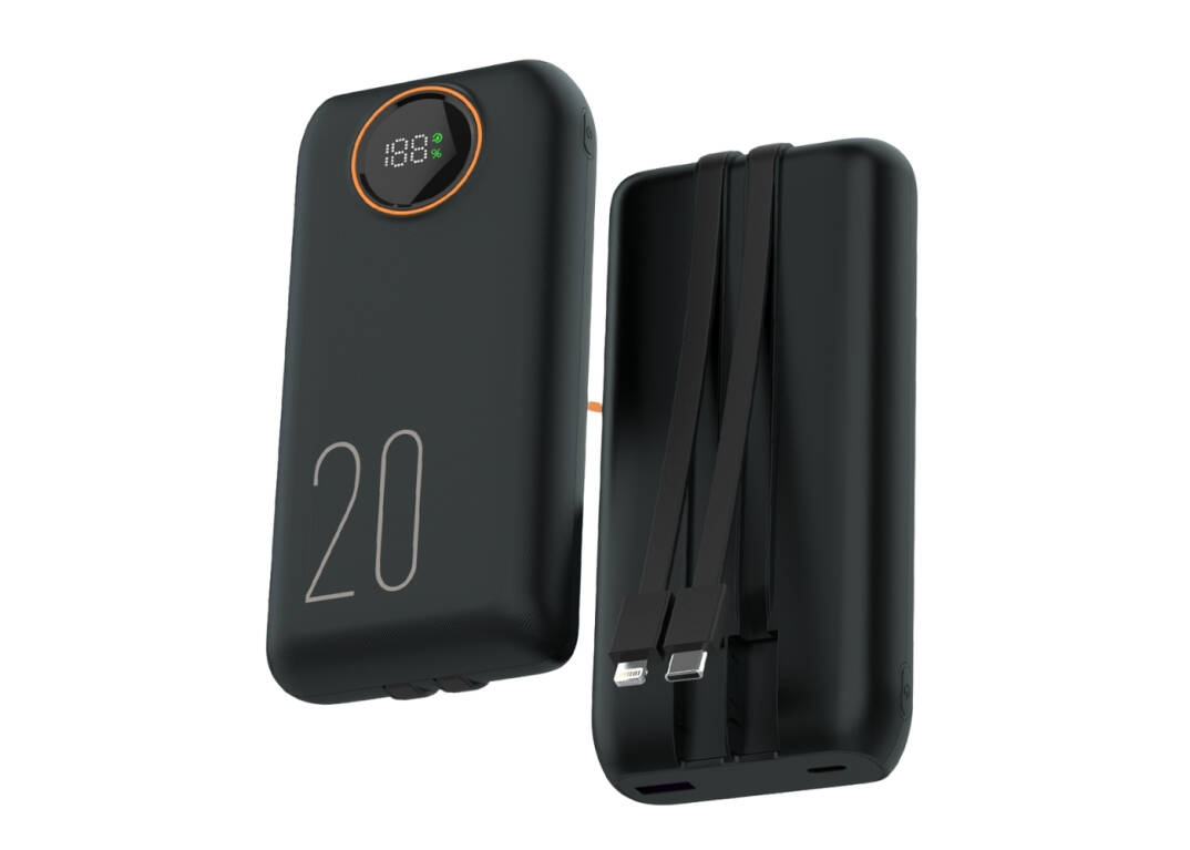 SNAPRON SNP-3013 20.000 MAH LDC EKRAN DAHİLİ KABLOLU 22,5W HIZLI ŞARJ POWERBANK - 1